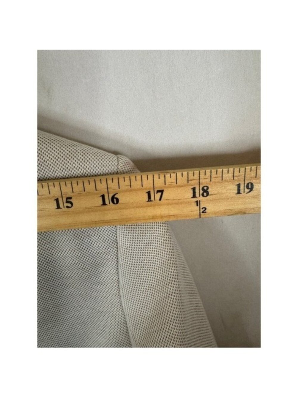 Zara Man Basic Collection Beige Textured Blazer with Elbow Patches Size 36 - Picture 12 of 14
